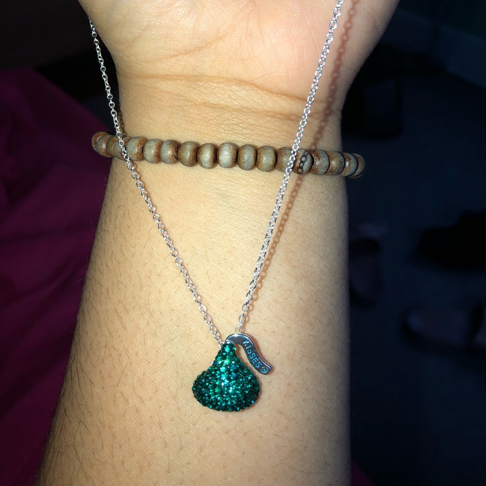 Studded Hershey kisses necklace